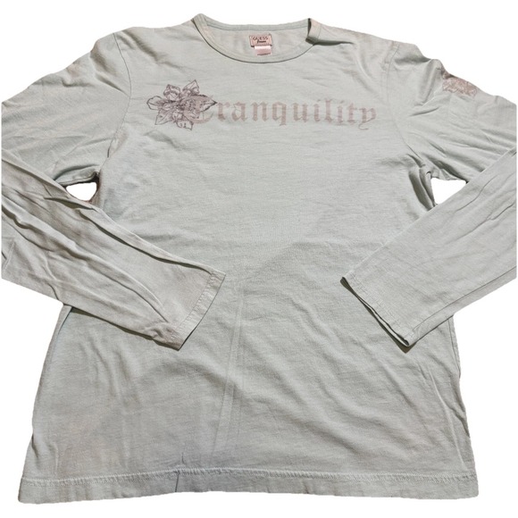 Guess Jeans Long Sleeve T-Shirt Ivory  Women's Size Small Tee Womens Top Cotton - Picture 1 of 12
